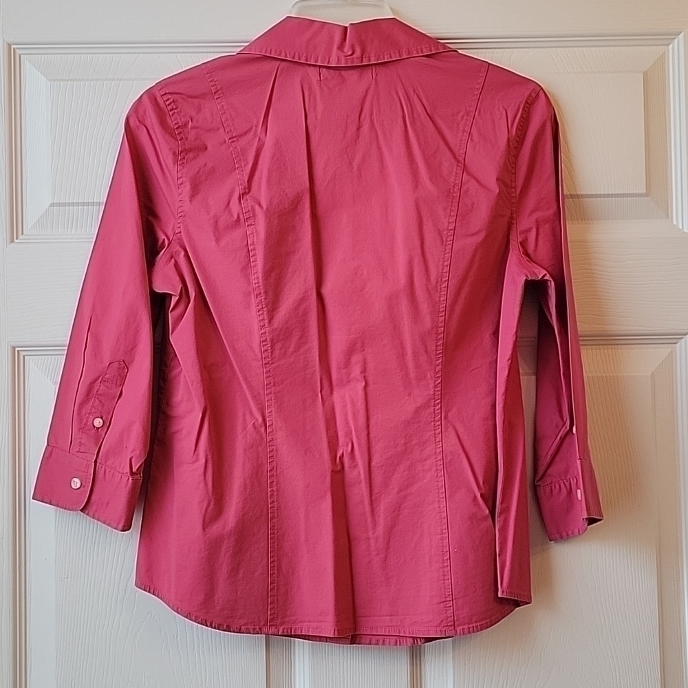 GH Bass and Co Blouse Medium Cotton Spandex - Picture 5 of 6